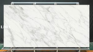 LXG03 Hua White Sintered Stone Feature Linx Surfaces