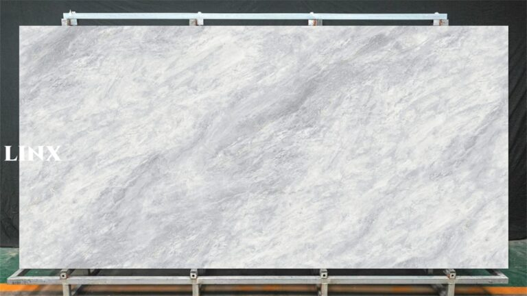 LXG17 Muse White Sintered Stone Feature Linx Surfaces