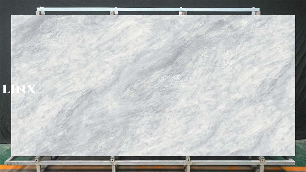 LXG17 Muse White Sintered Stone Feature Linx Surfaces