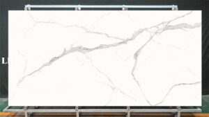 LXG210 Classic Calacatta Sintered Stone Feature Linx Surfaces