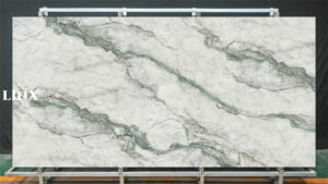 LXG322 Wander Blue Sintered Stone Feature Linx Surfaces
