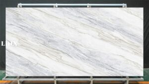 LXG323 Quiet Blue Sintered Stone Feature Linx Surfaces