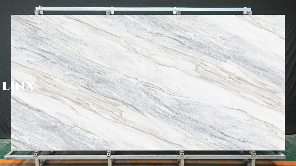 LXG323 Quiet Blue Sintered Stone Feature Linx Surfaces