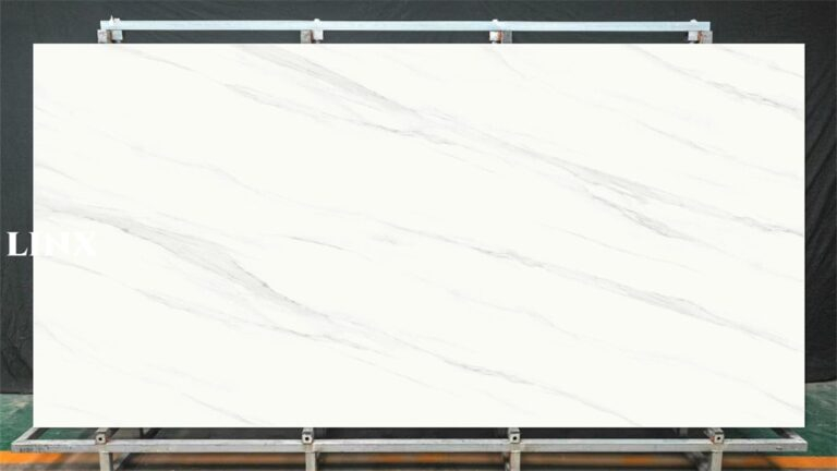LXG377 Ink White Sintered Stone Feature Linx Surfaces