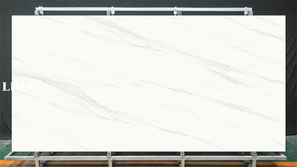 LXG377 Ink White Sintered Stone Feature Linx Surfaces