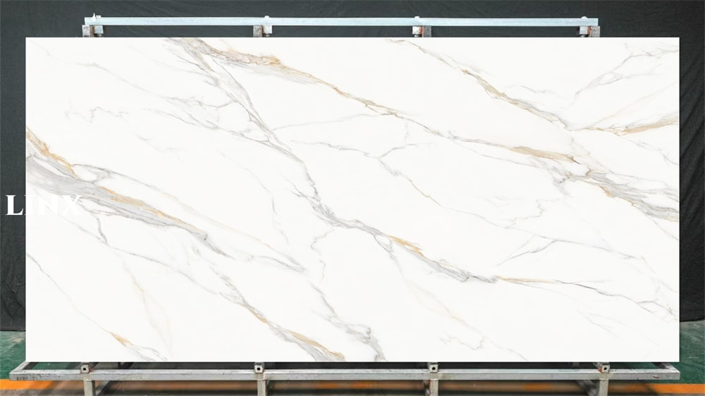 LXG666 Louiskin Gold Sintered Stone Feature Linx Surfaces