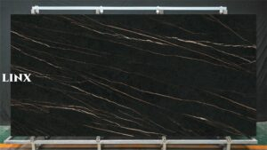 LXG71 Sharon Black Sintered Stone Feature Linx Surfaces