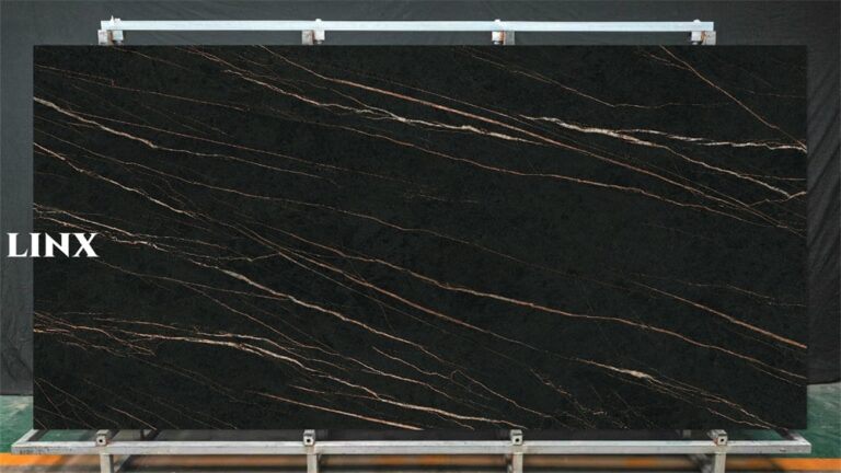 LXG71 Sharon Black Sintered Stone Feature Linx Surfaces