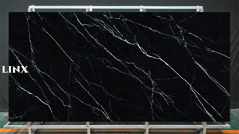LXG80 Black Marq Sintered Stone Feature Linx Surfaces