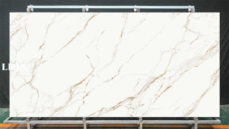 LXG81 Sofitel Gold Sintered Stone Feature Linx Surfaces