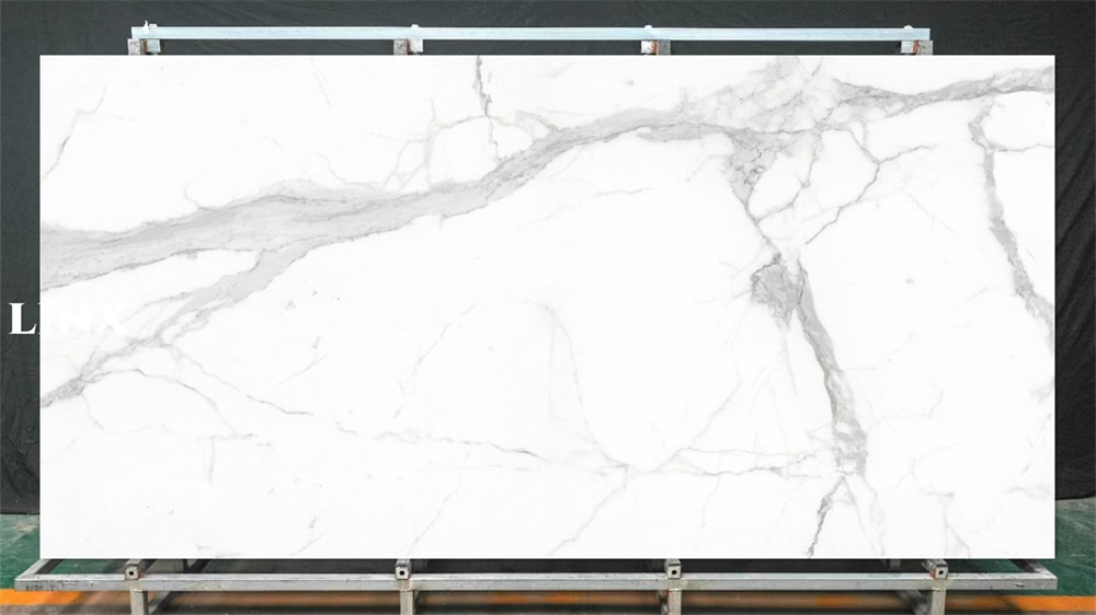 LXG92 Royal Calacatta Sintered Stone Feature Linx Surfaces