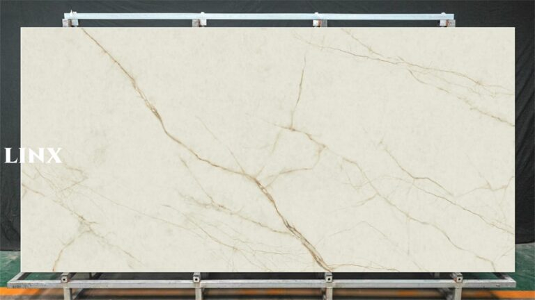 LXN89 Gold Silk Sintered Stone Feature Linx Surfaces
