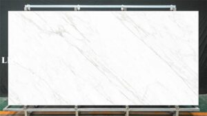 LXX19 Polka White Sintered Stone Feature Linx Surfaces