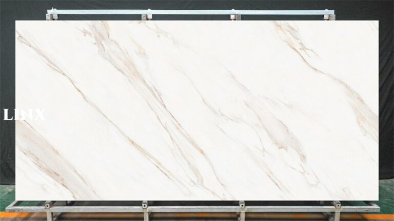 LXX47 Gadal Gold Sintered Stone Feature Linx Surfaces