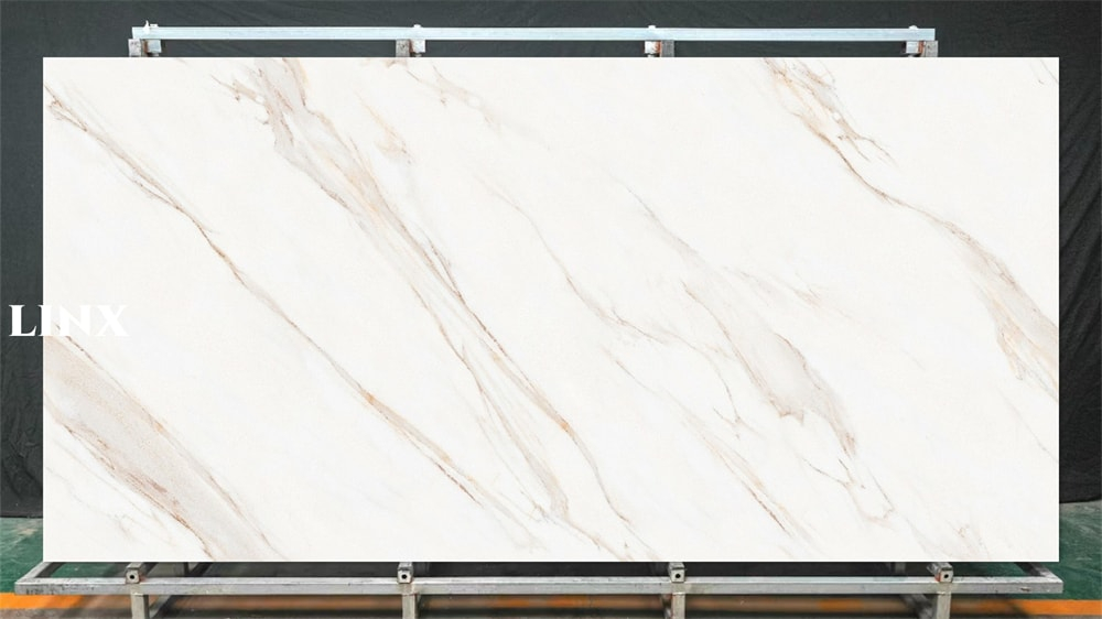 LXX47 Gadal Gold Sintered Stone Feature Linx Surfaces