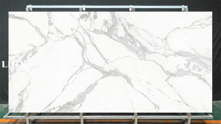 LXX53 Kata White Sintered Stone Feature Linx Surfaces