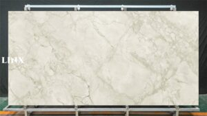 LXX67 Calacatta Ash Sintered Stone Feature Linx Surfaces
