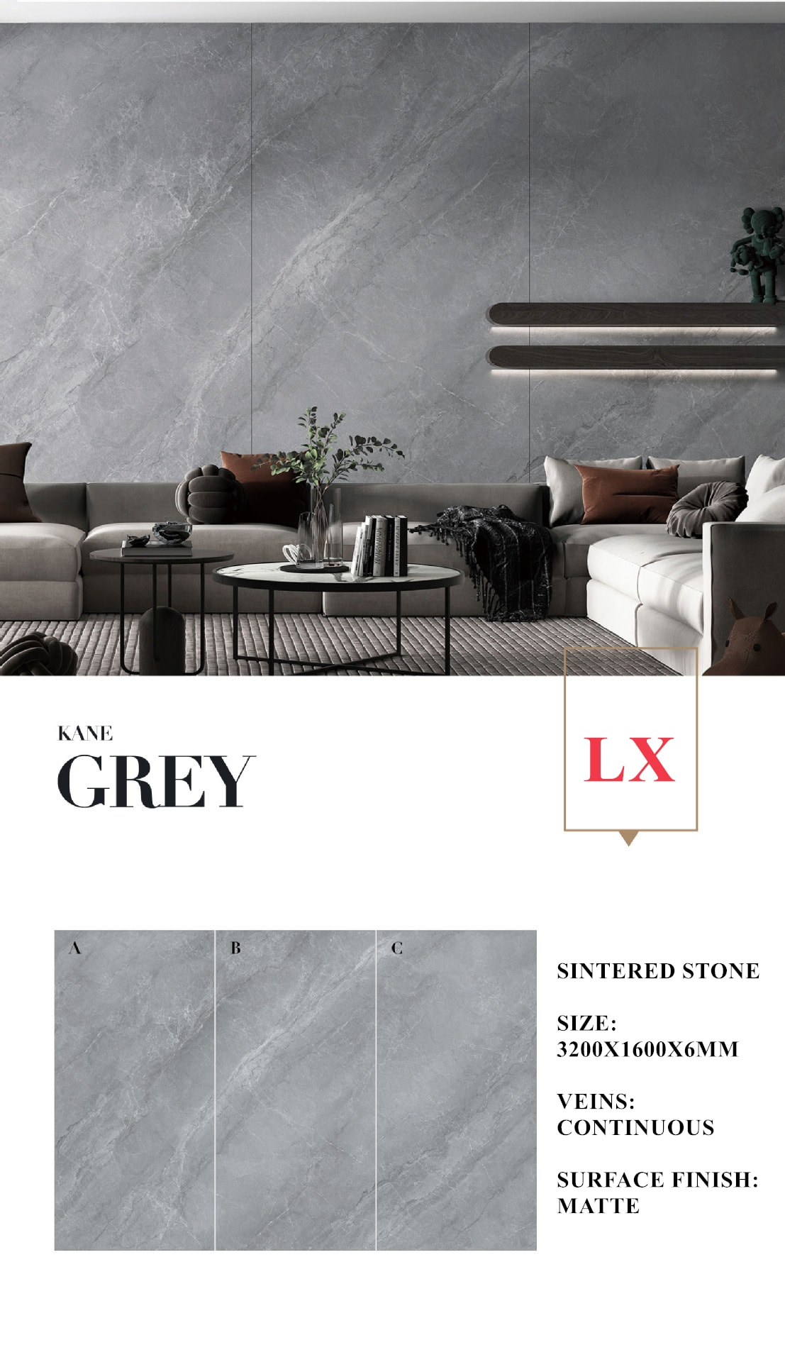 1. Kane Grey 6mm Matte