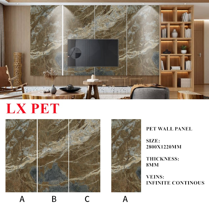 11 Gansta Brown PET 8mm Wall Panel Linx Surfaces