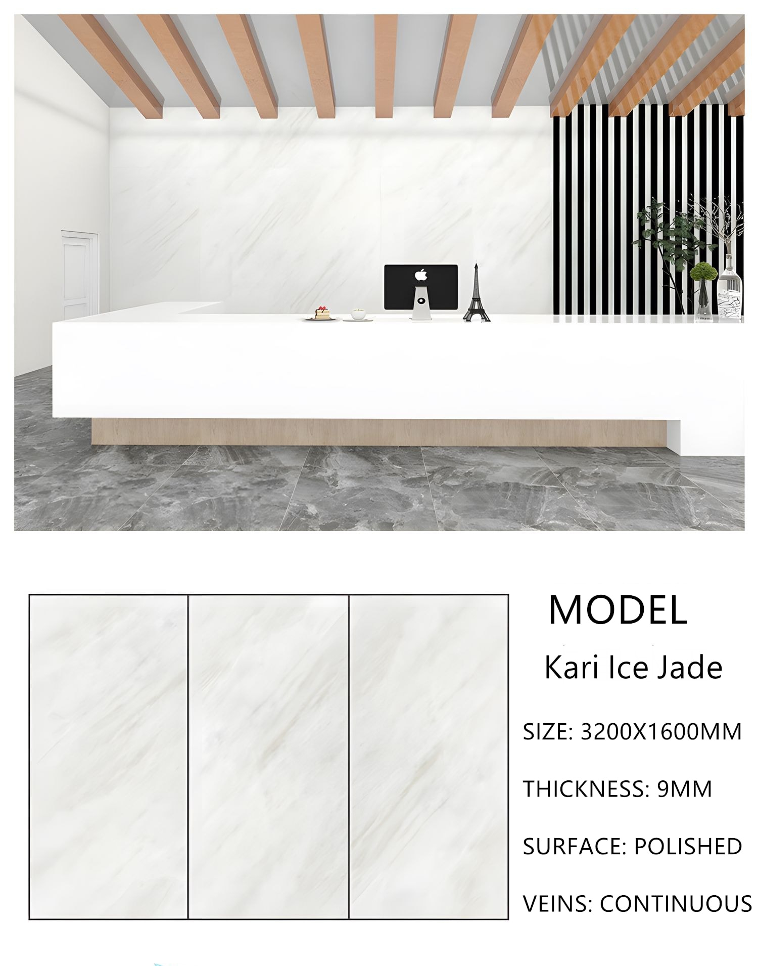 11. Sintered Stone Kari Ice Jade