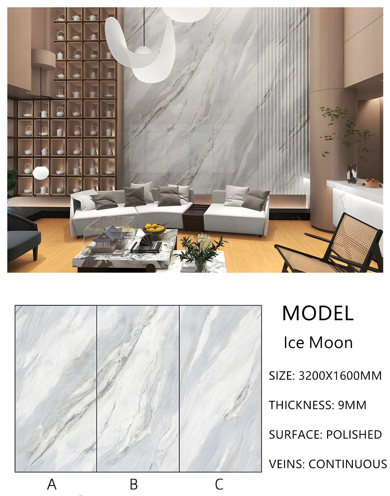 12. Sintered Stone Ice Moon