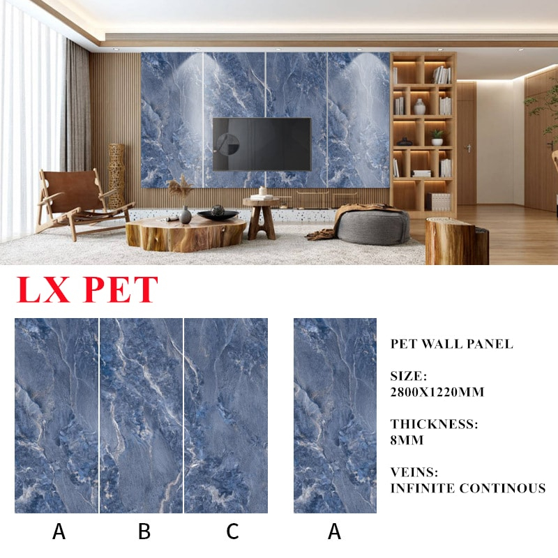 15. Peacock Blue PET 8mm Wall Panel Linx Surfaces