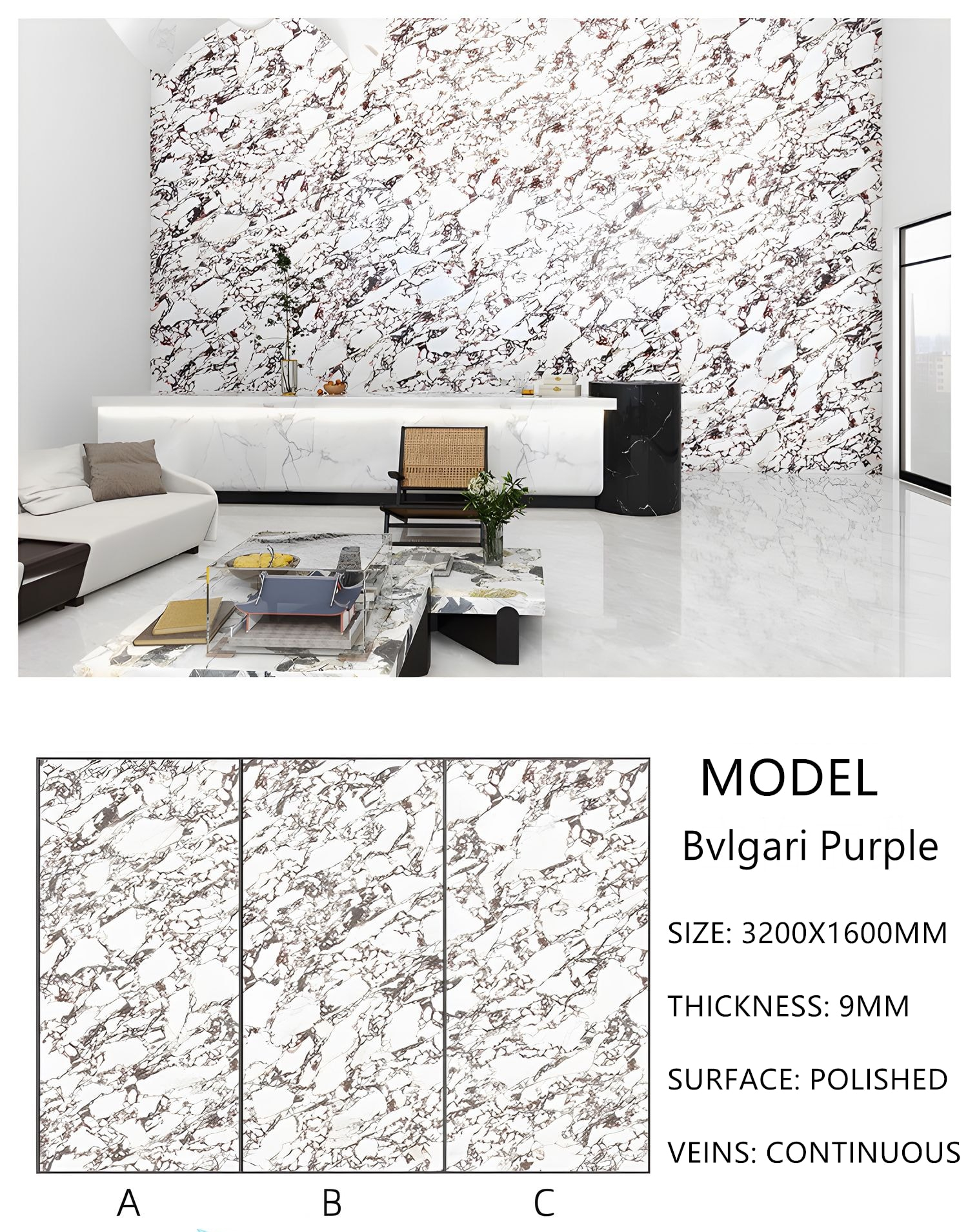 17. Sintered Stone Bvlgari purple