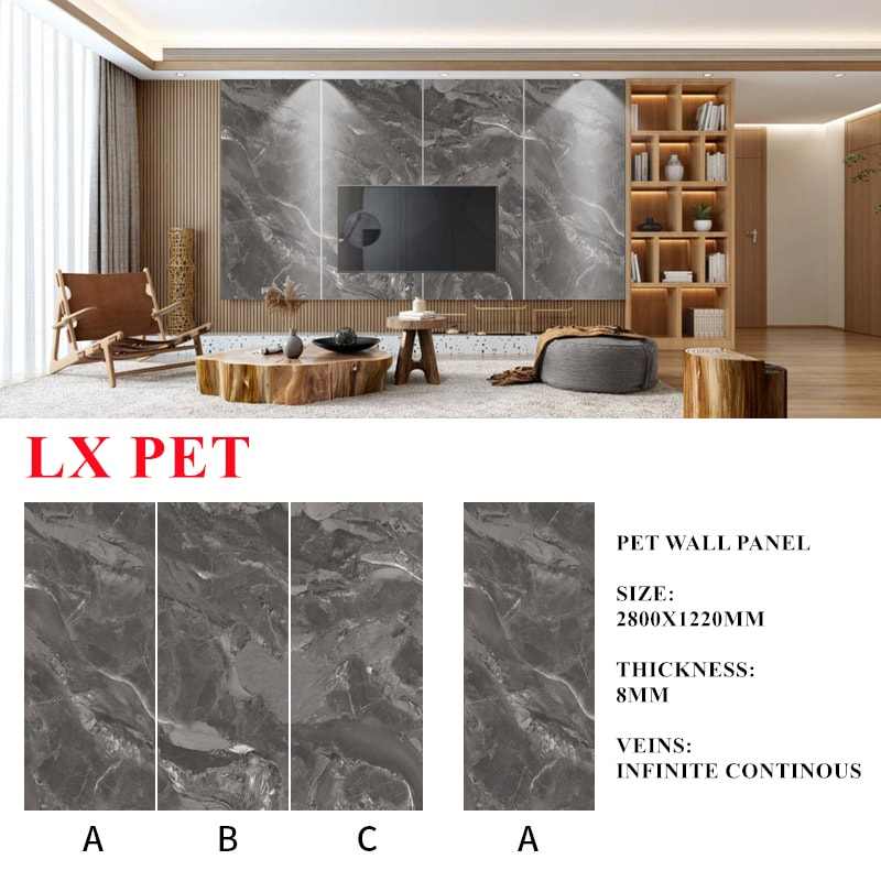 20. Tabetha Grey PET 8mm Wall Panel Linx Surfaces