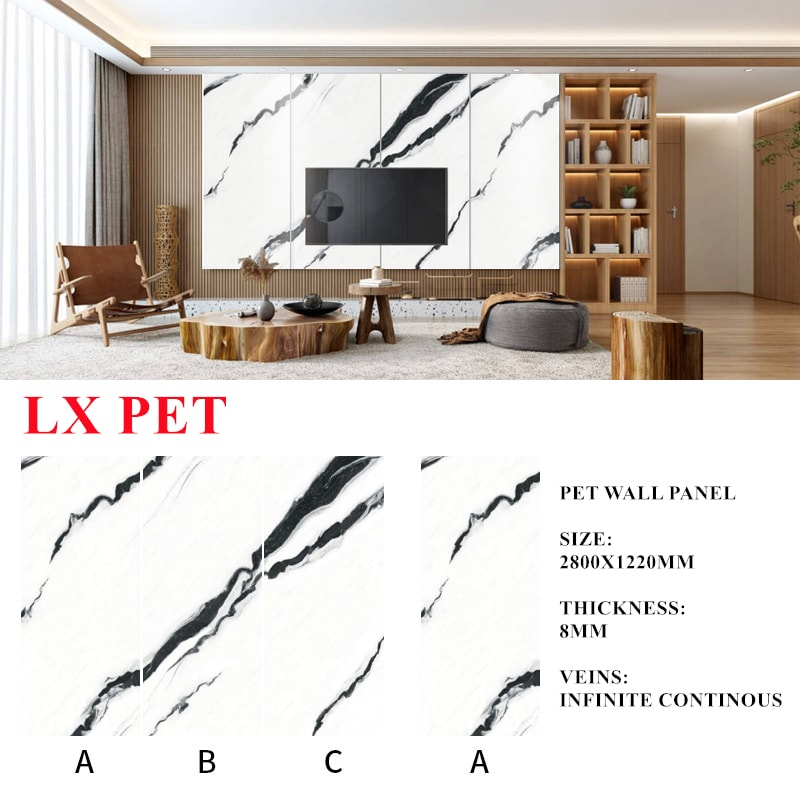 23. Panda White PET 8mm Wall Panel Linx Surfaces