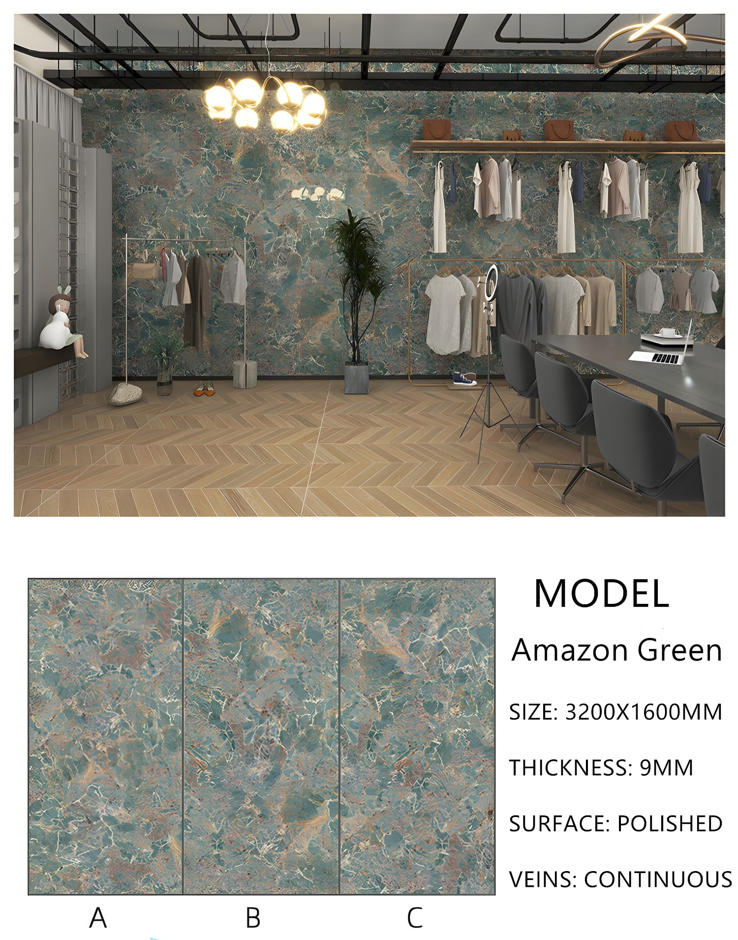 28. Sintered Stone Amazon Green