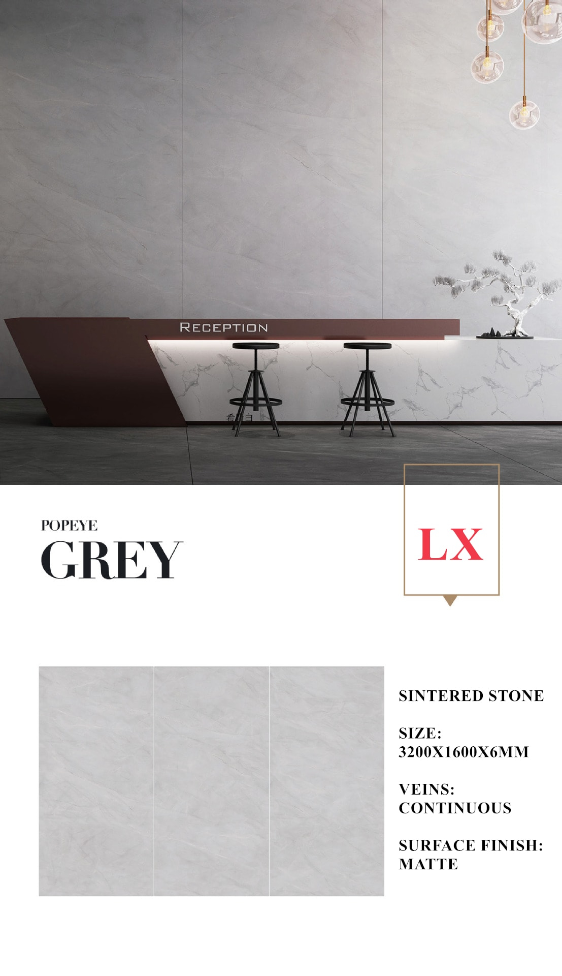 3. Popeye Grey 6mm Matte