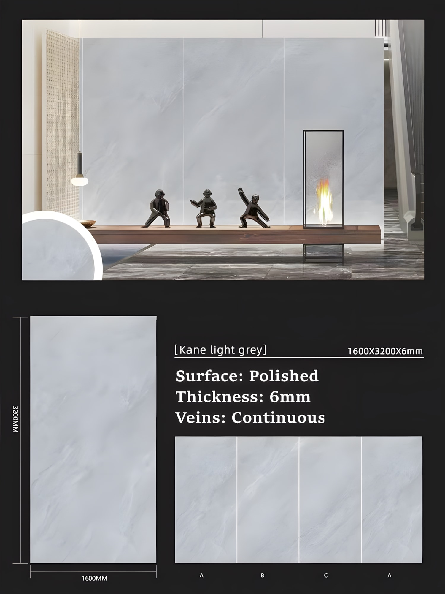 32. Kane Light Grey 6mm