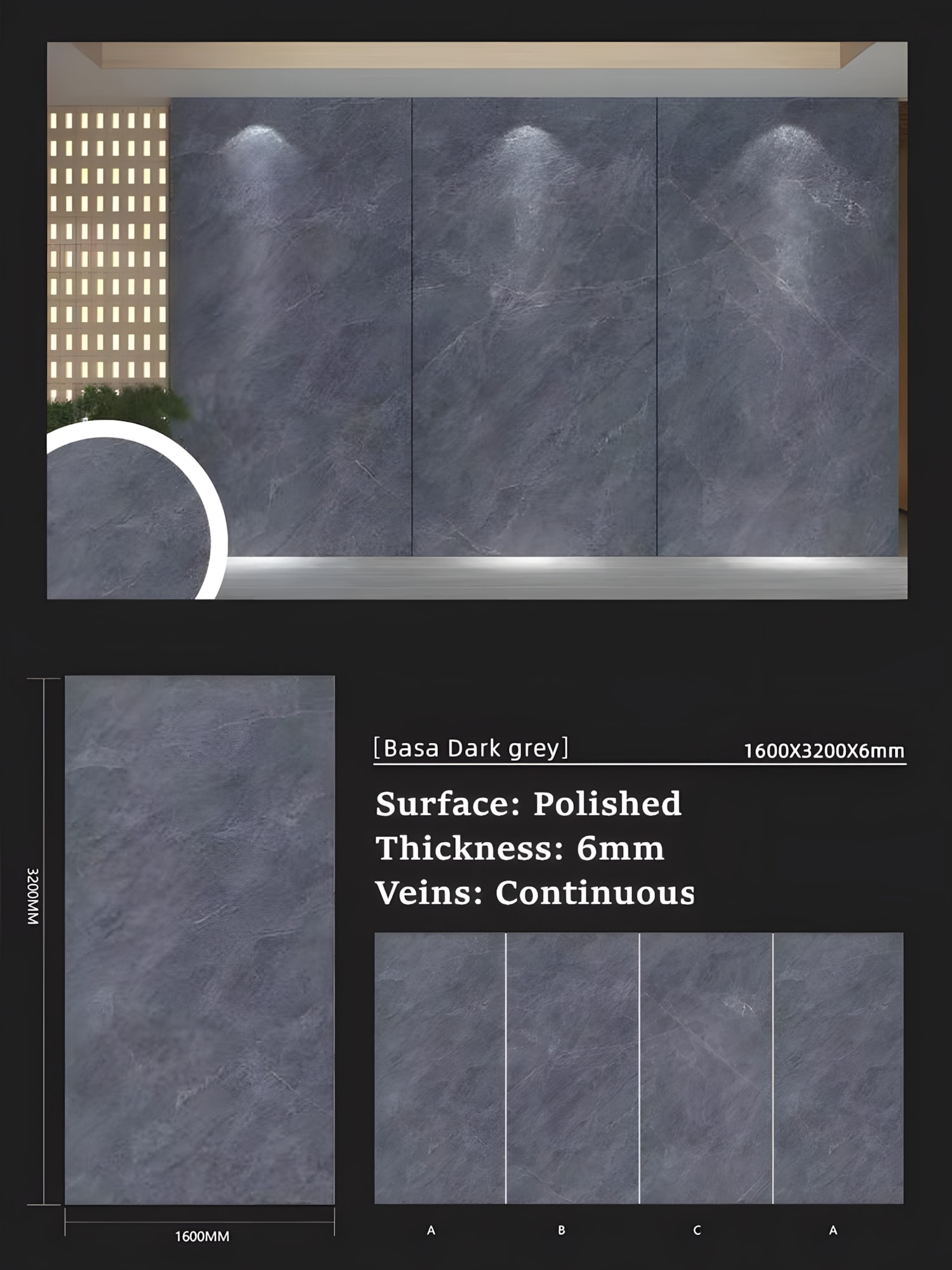 35. Basa Dark Grey 6mm