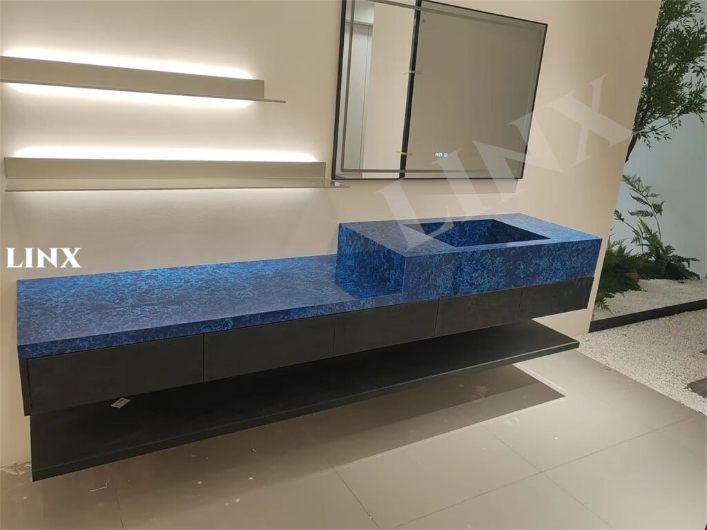 Countertop LXM9004 DEEP OCEAN Jade Stone Linx Surfaces