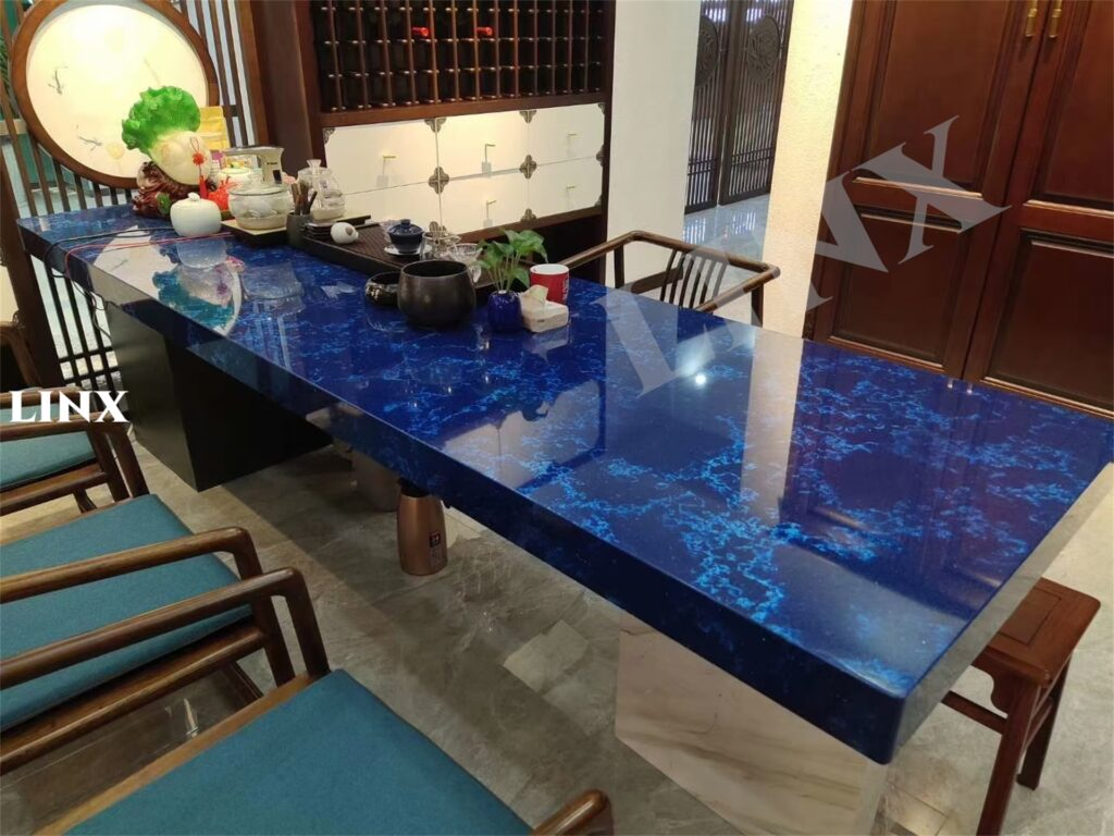 Desk LXM9004 DEEP OCEAN Jade Stone Linx Surfaces
