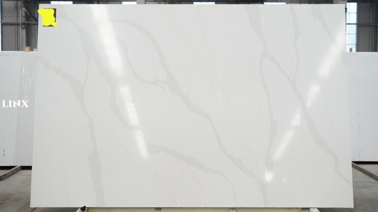 LX0012 CALACATTA GOLD QUARTZ STONE FEATURE LINX SURFACES