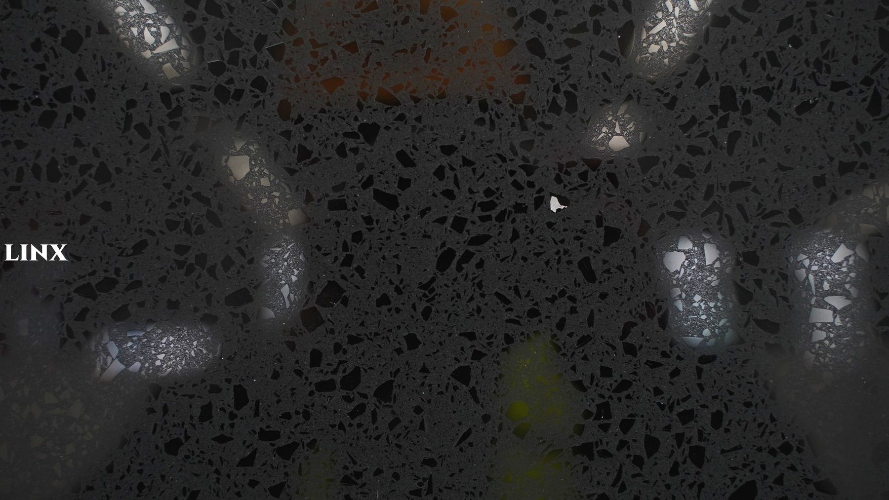 LX1201 SPARKLE BLACK QUARTZ STONE CLOSE UP 4 LINX SURFACES