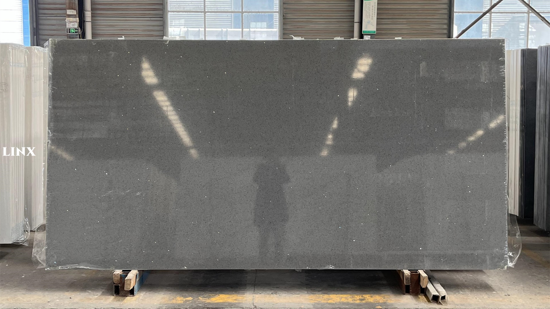 LX1209 SPARKLE GREY QUARTZ STONE LINX SURFACES