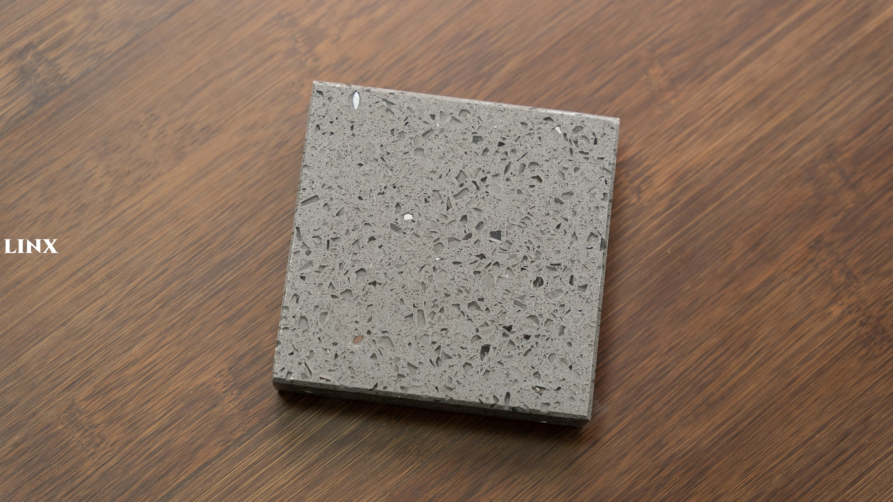 LX1209 SPARKLE GREY QUARTZ STONE SAMPLE LINX SURFACES