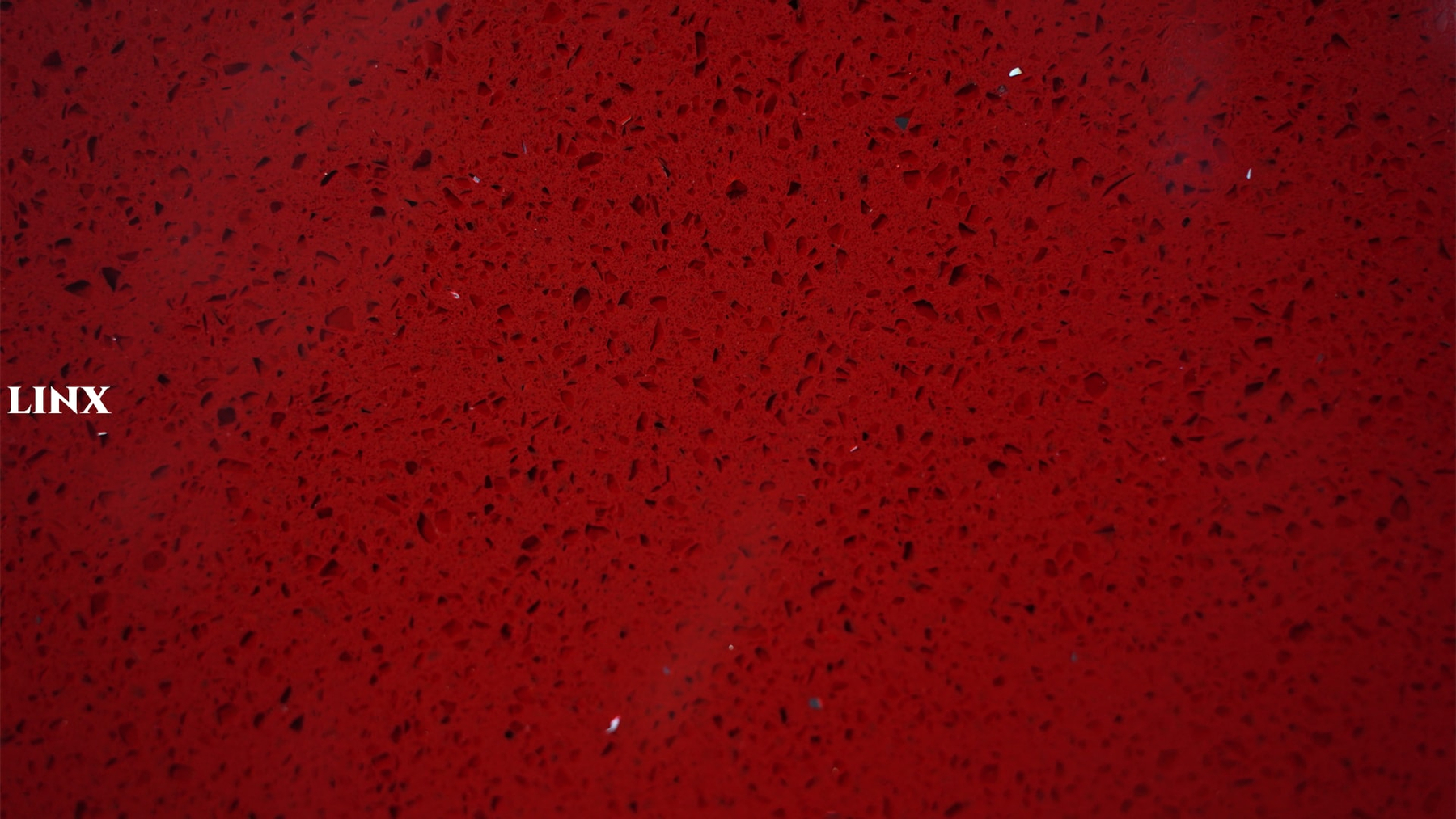 LX1211 SPARKLE RED QUARTZ STONE CLOSE UP 2 LINX SURFACES