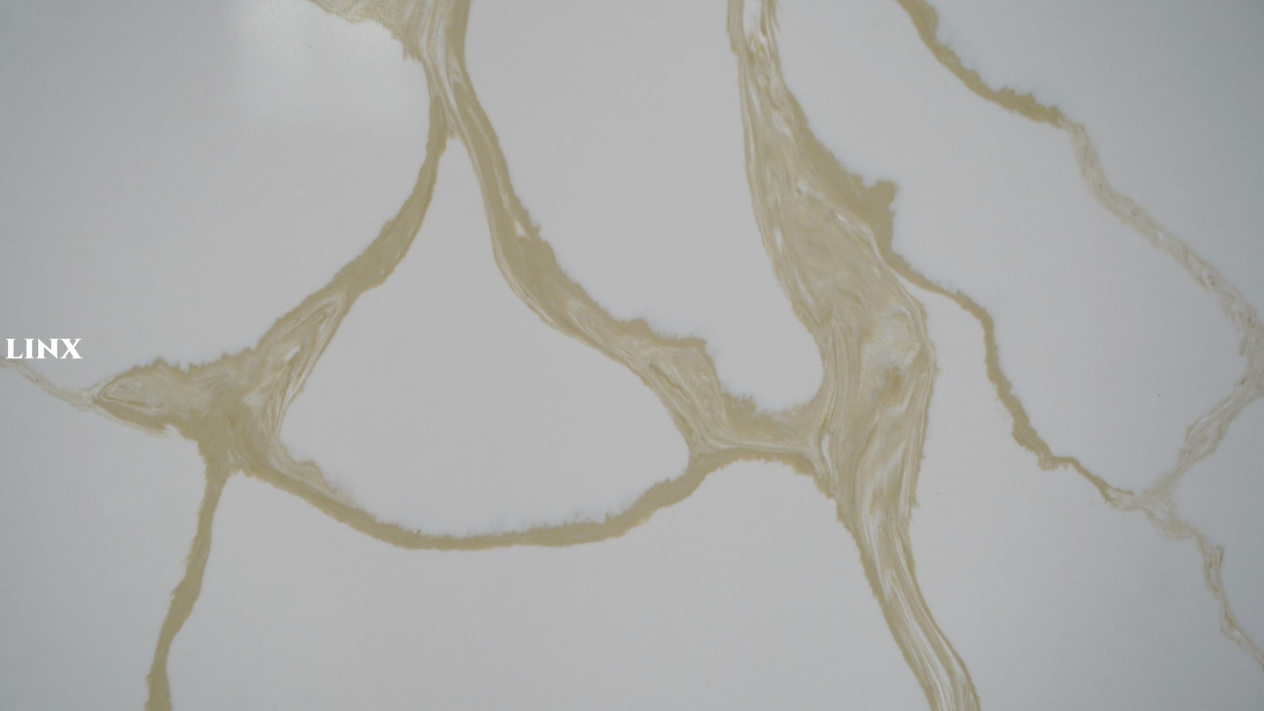 LX1267 CALACATTA GOLD QUARTZ STONE CLOSE UP 2 LINX SURFACES