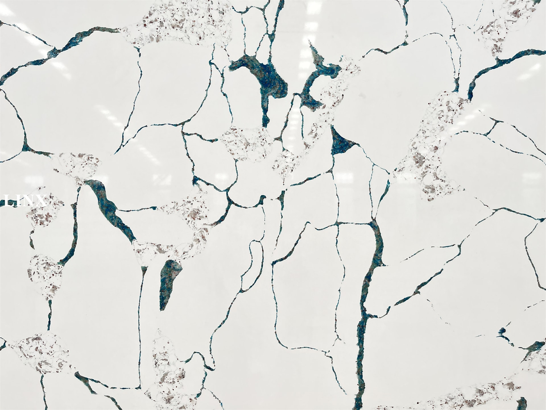 LX6753 Calacatta White Quartz Stone Close Up 2 Linx Surfaces
