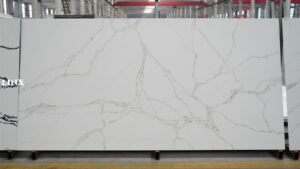 LX6828 CALACATTA WHITE QUARTZ STONE FEATURE LINX SURFACES