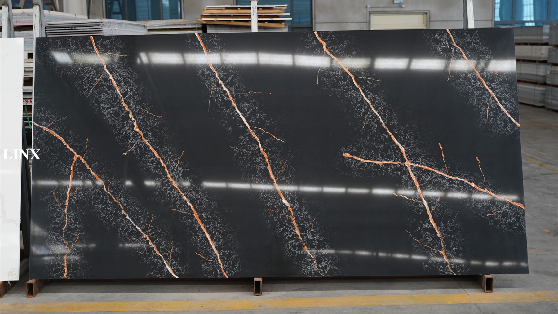 LX6829 Calacatta White Quartz Stone Linx Surfaces