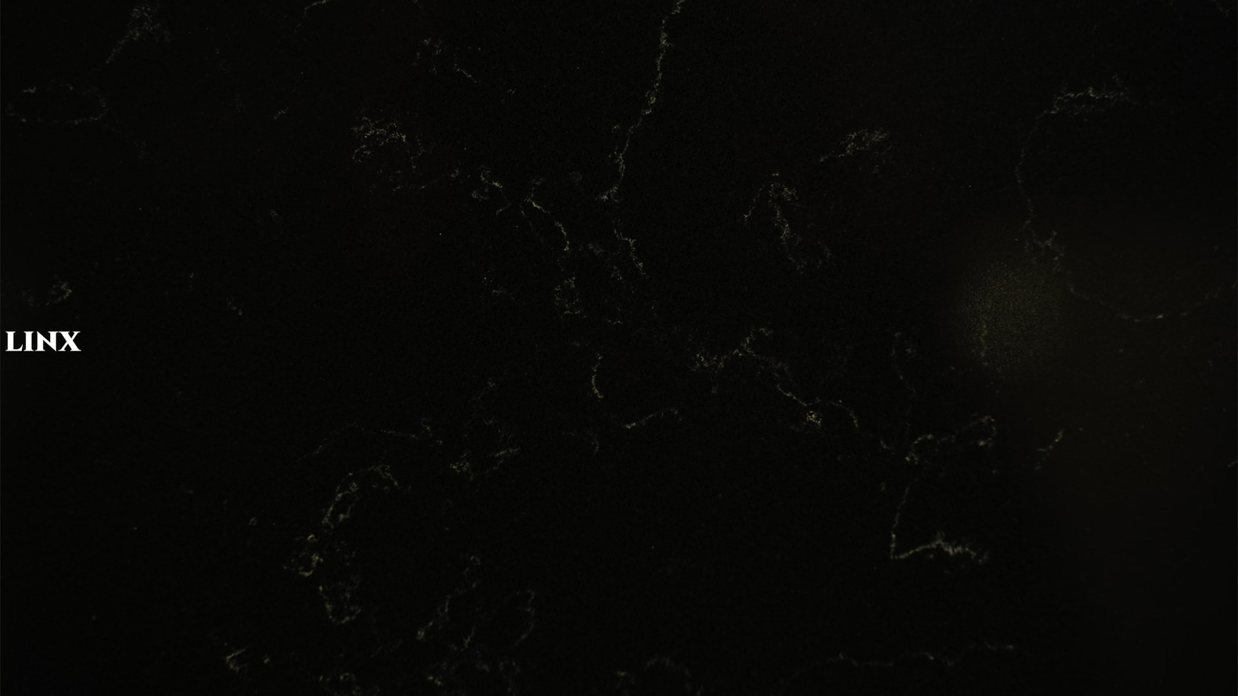 LX7200 CARRARA BLACK QUARTZ STONE CLOSE UP 3 LINX SURFACES