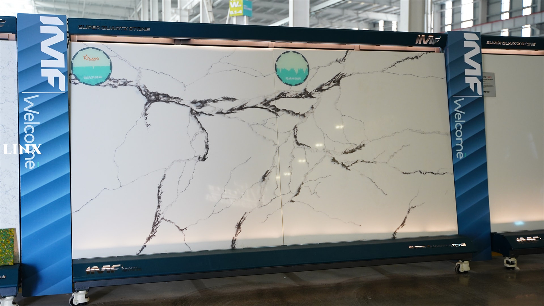 LX8002 SMOOTH DECO QUARTZ STONE 1 LINX SURFACES