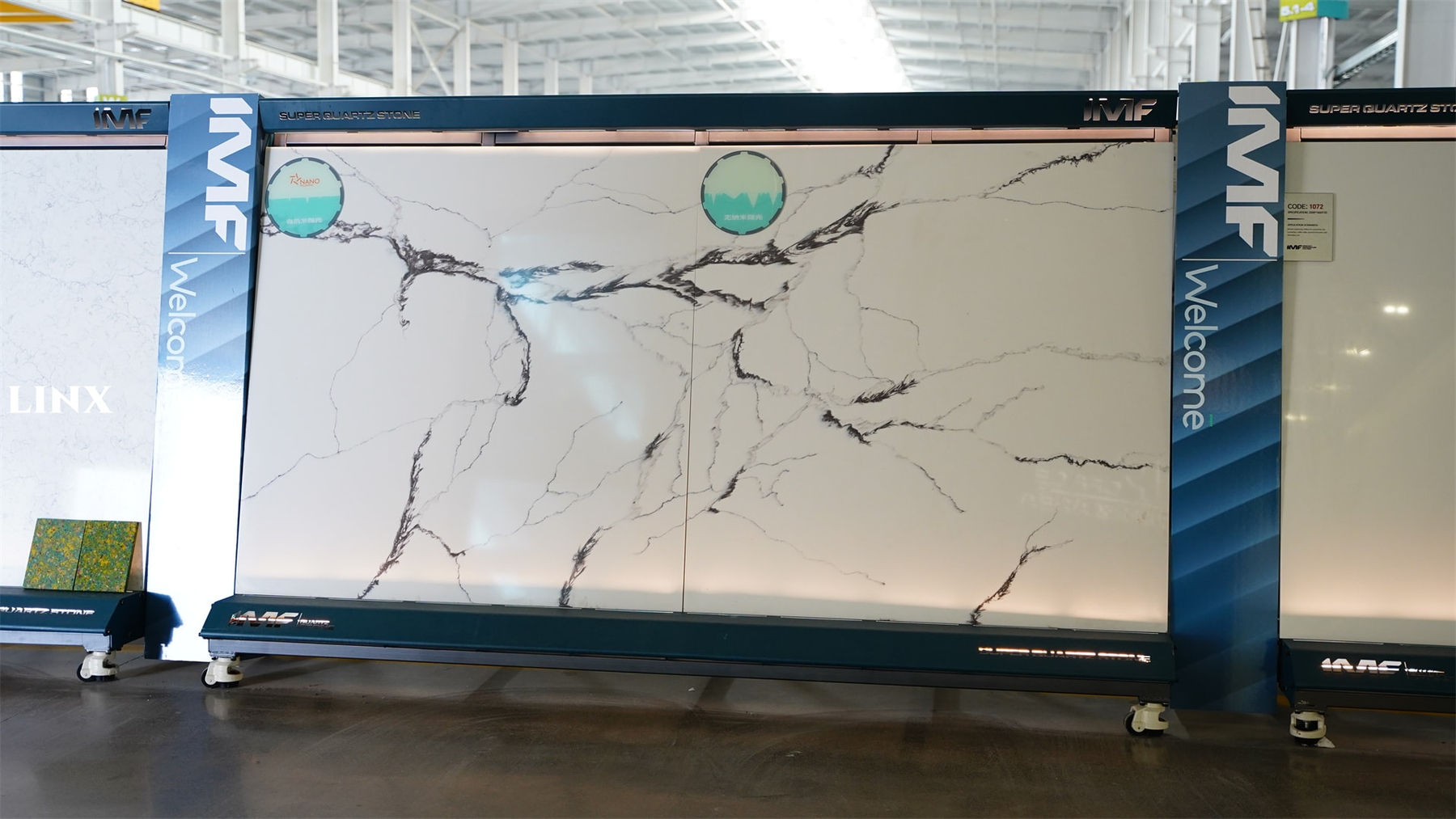 LX8002 SMOOTH DECO QUARTZ STONE 2 LINX SURFACES