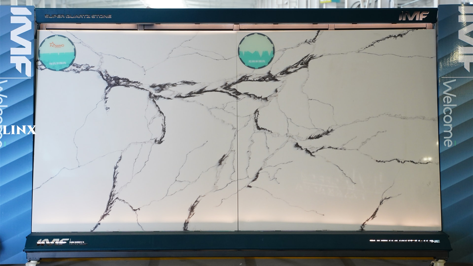 LX8002 SMOOTH DECO QUARTZ STONE LINX SURFACES