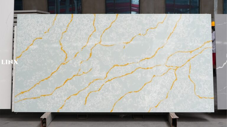 LX9012 ENAMEL GOLD QUARTZ STONE FEATURE LINX SURFACES