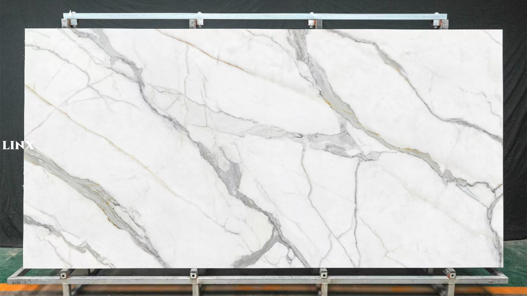 LXG123 Italian Calacatta Sintered Stone Main Linx Surfaces